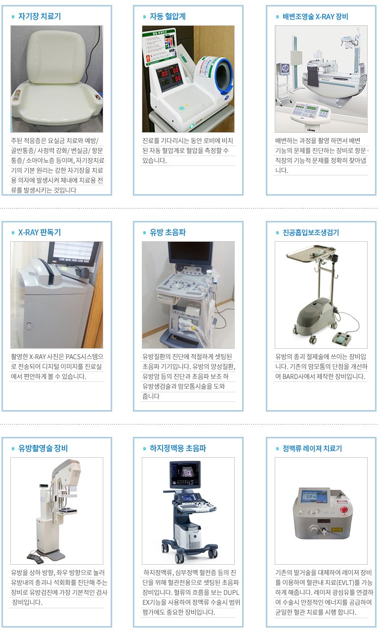 대항길외과 배변조영술 X-RAY 장비 등 검사장비